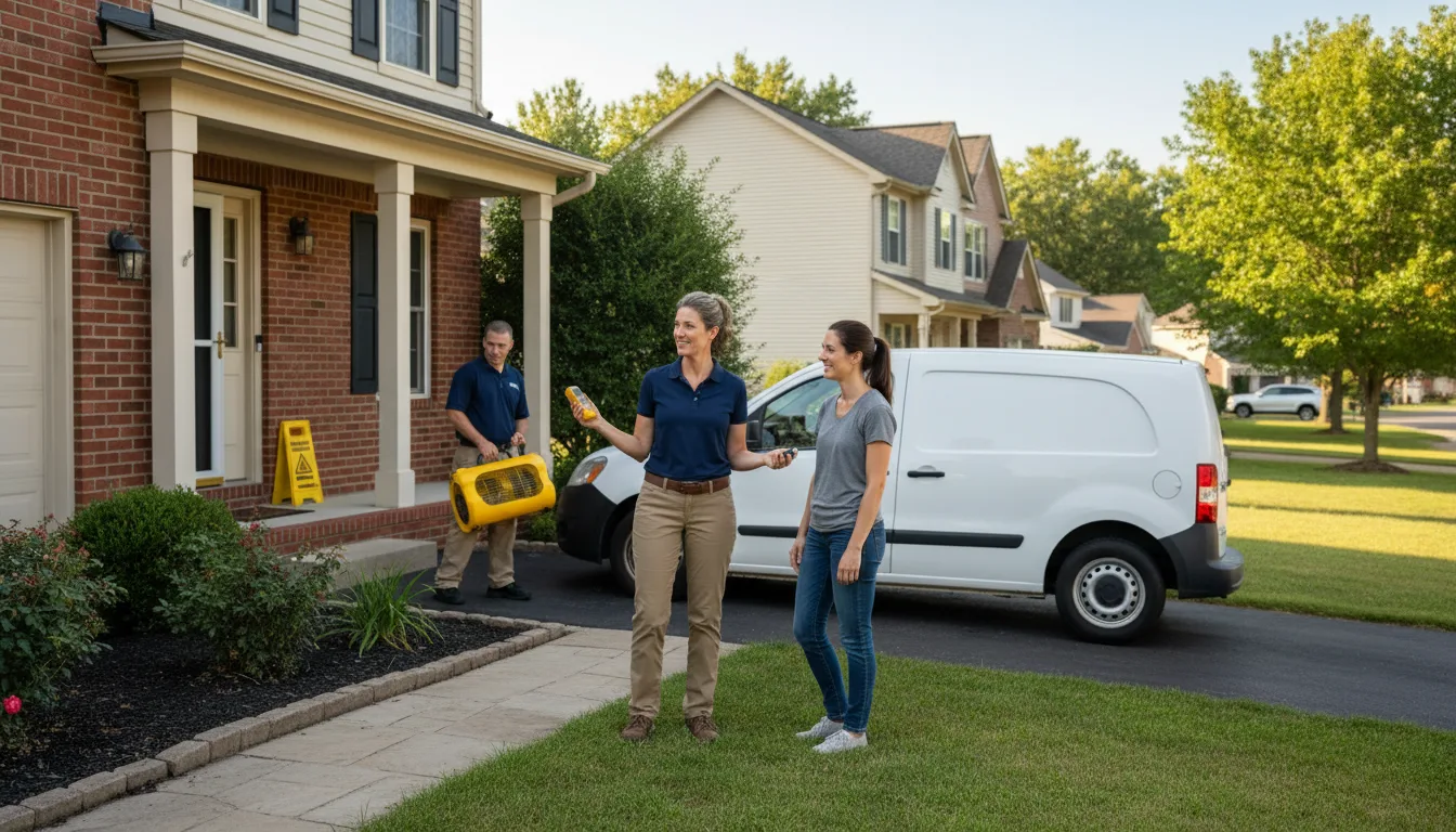 Residential water damage restoration in Downers Grove, IL